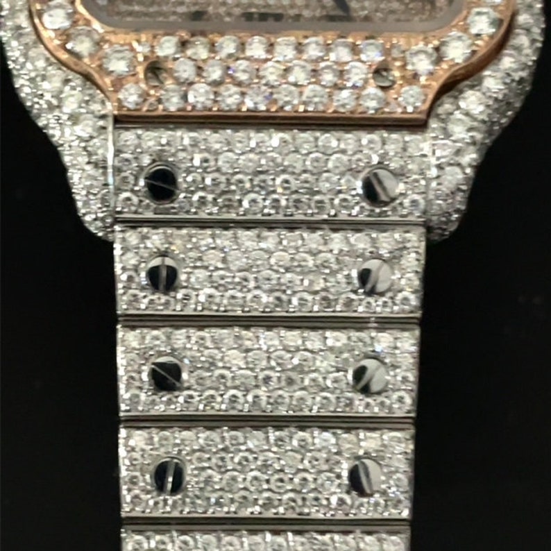 Cartier Santos 40mm Fully glazed Roman numeral dial