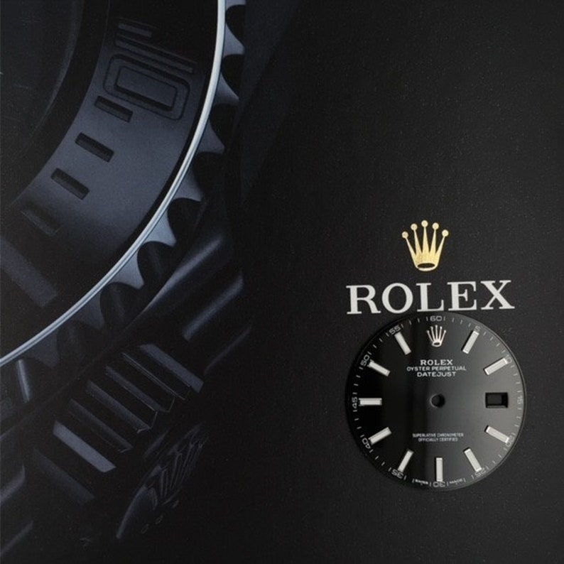 Rolex Datejust Man 36mm Black Dial With Silver Index