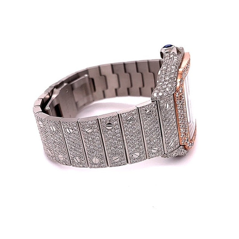 Cartier Santos 40mm Fully glazed Roman numeral dial