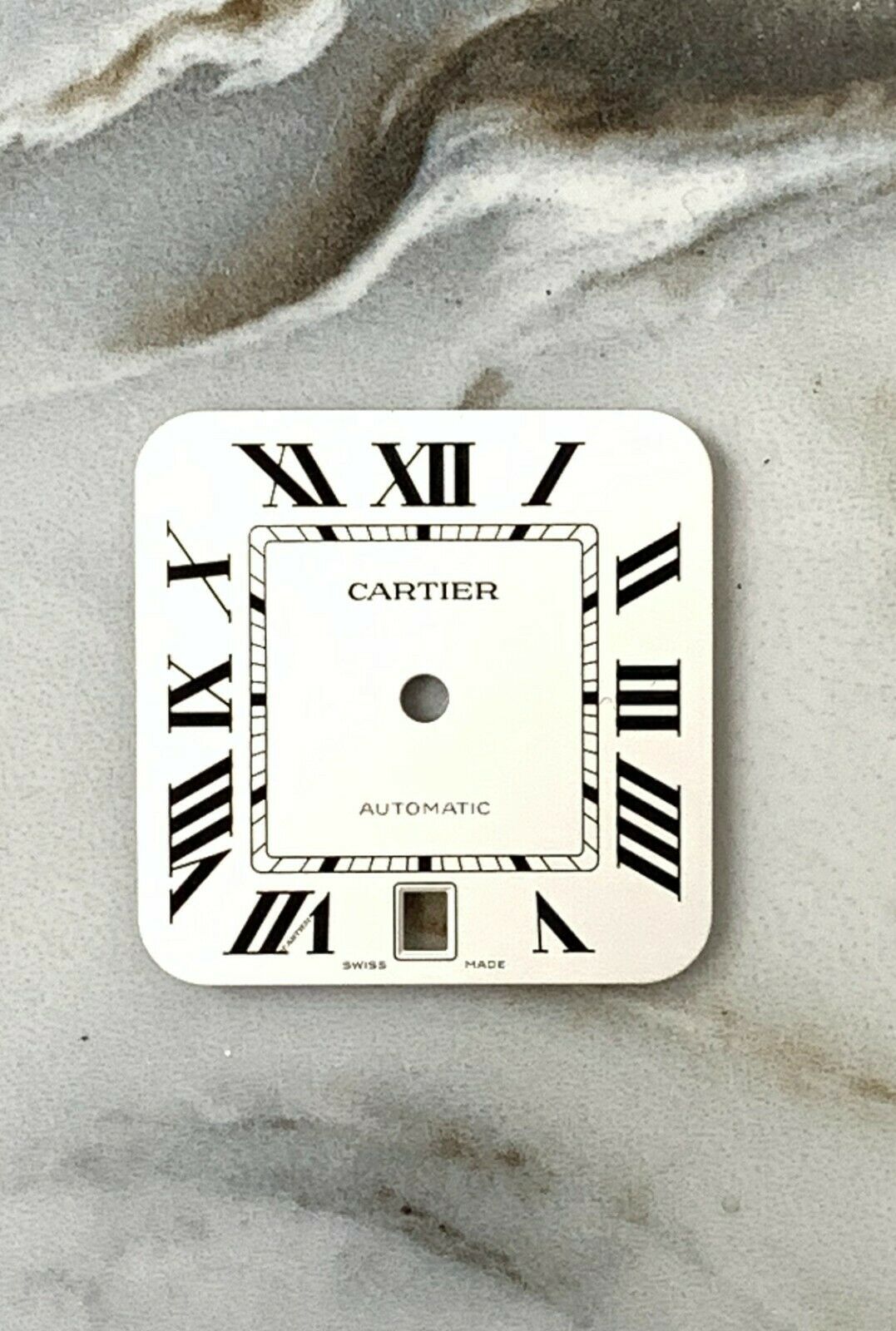 Cartier Santos White Dial Black Roman 40mm Men's Automatic Steel Ref: WSSA0018